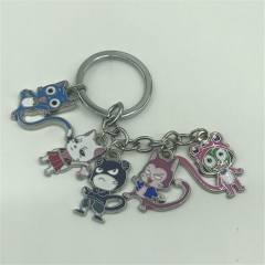 Japanese Fairy Tail Cartoon Keychain Alloy Key Chains