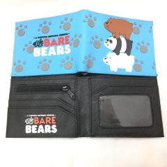 We Bare Bears Cosplay Movie Design Purse Folding Short Anime Wallet