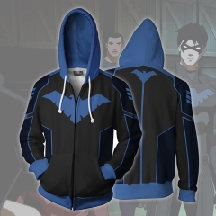 Nightwing Cosplay Cartoon Hooded Fashion Long Sleeve Hoodie