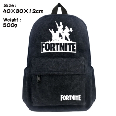 Fortnite Game Bag Black Canvas Wholesale Anime Backpack Bags