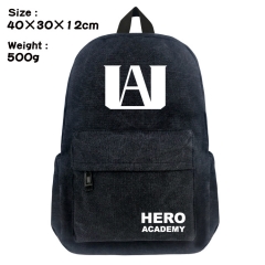My Hero Academia Cartoon Bag Black Canvas Wholesale Anime Backpack Bags