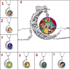 Movie Beauty And The Beast Fancy Necklace Alloy Necklace Fashion Pendant For Children
