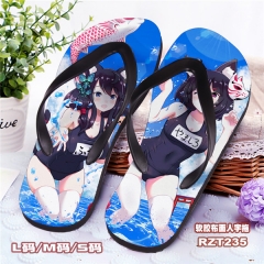 Azur Lane Cosplay Cartoon Soft Rubber Slippers Anime Flip-flops