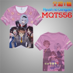 Ryuoh no Oshigoto Cosplay Cartoon Print Anime Short Sleeves T Shirts