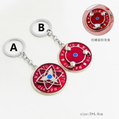 2 Colors Naruto Model Pendant Key Ring Wholesale Alloy Anime Keychain