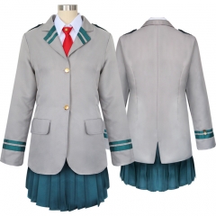 My Hero Academia/Boku No Hero Academia Cosplay Costume School Uniforms(skirt, tie, Shirt,  coat）