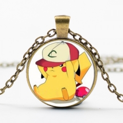 Pokemon Pikachu Kawaii Necklace Alloy Necklace Fashion Pendant For Children