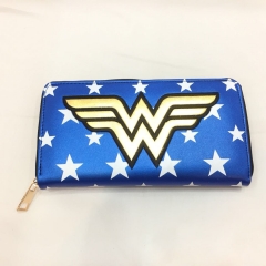 Wonder Woman Wallets PU Leather Coin Purse Zipper Long Wallet
