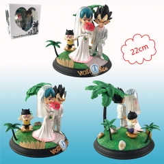 Dragon Ball Z Vegeta Bulma Cosplay Cartoon Model Toys Statue Collection Anime PVC Figure