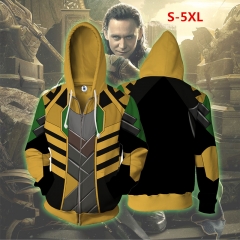 The Avengers Loki 3D Cosplay Cartoon Hooded Fashion Long Sleeve Hoodie