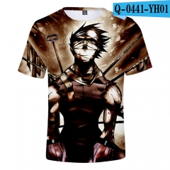 Naruto Cosplay 3D Loose T shirts Summer Short Sleeves Men Tshirt