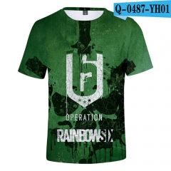 Rainbow Six Cosplay T shirt Summer Short Sleeves T shirts 3D Digital Print Tshirts