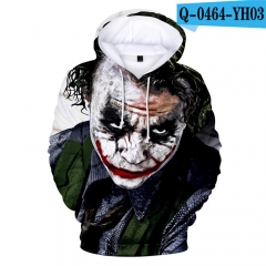 Suicide Squad Joker Cosplay Hoodies Winter Long Sleeves Hooded Women Men Pullover Sweatshirts
