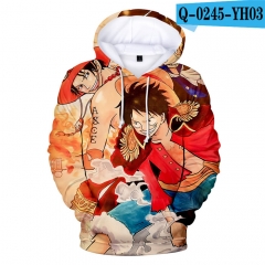 One Piece Cosplay Hoodies Winter Long Sleeves Hooded Women Men Pullover Sweatshirts