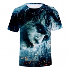 Suicide Squad Joker Soft T shirts 3D Cosplay T shirt Short Sleeves Tshirts