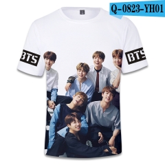 2018 3D K-POP BTS Bulletproof Boy Scouts T shirts Women Men T shirt Fans Supports Tshirts