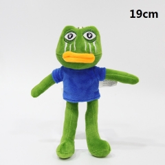 Sad Frog Cartoon For Kids Decoration Stuffed Dolls Anime Plush Toy Pendant 10pcs/set