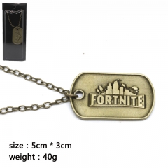 Fortnite Cosplay Game Pendant Anime Alloy Necklace