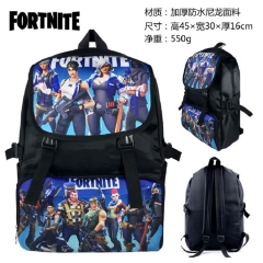 Fortnite Hot Game Colorful Bag Thick Waterproof Nylon Anime Backpack