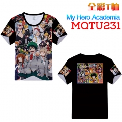 Fashion Boku no Hero Academia My Hero Academia Cosplay Cartoon Print Anime Short Sleeves T Shirts
