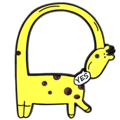 Kawaii Giraffe Model Cartoon Key Ring Anime Alloy Keychain