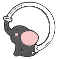 Kawaii Elephant Model Cartoon Key Ring Anime Alloy Keychain