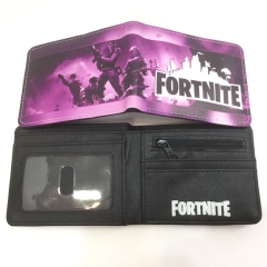 Fortnite Wallets PU Leather Coin Purse Bifold Anime Wallet
