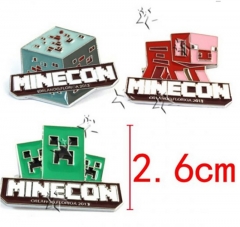 3 Designs A Set Minecraft Model Fashion Badge Pin Anime Decoration Alloy Brooch