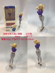 Dragon Ball Z Android No.18 Cartoon Model Toys Statue Japanese Anime PVC Figure 20cm