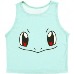 Japanese Cartoon Pokemon Sexy Short T shirts Girls 3D Top Tee