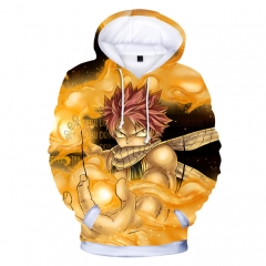 2018 New Colorful Fairy Tail Hoodies Loose 3D Long Sleeves Hooded