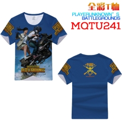 Game Playerunknown's Battlegrounds Cosplay Cartoon Print Anime Short Sleeves Style T Shirts