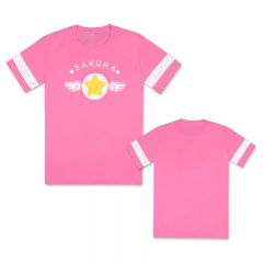 Card Captor Sakura Two Sides Fashion T shirts Short Sleeves Anime T Shirt