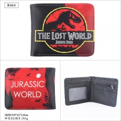 Jurassic Park Anime Cartoon PU Wallet Bifold Coin Purse