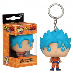 Funko POP Dragon Ball Z Son Goku PVC Model Toys Key Ring Anime Cartoon Figures Pendant Keychain