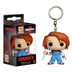 Funko POP Child's Play Chucky PVC Model Toys Key Ring Anime Cartoon Figures Pendant Keychain