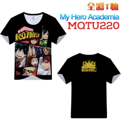 Boku no Hero Academia My Hero Academia Cosplay Cartoon Print Anime Short Sleeves Style Round Neck Comfortable T Shirts