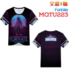 Fortnite Game Cosplay Cartoon Print Anime Short Sleeves Style Round Neck Comfortable T Shirts