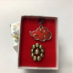 Naruto Cosplay Cartoon Decoration Anime Necklace+Ring