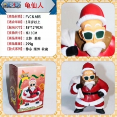 One Piece Master Roshi Cos Santa Claus Anime Plastic Figure Cartoon Collection Toys Statue 13cm