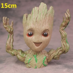 Guardians of the Galaxy Groot Model Toy Statue Anime PVC Action Figures Pen Holder 15cm