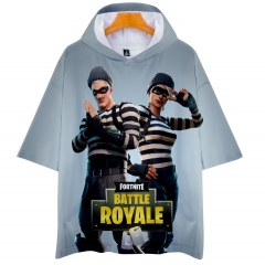 Popular Game Fortnite 3D T shirts Short Women Men T shirt With Hooded