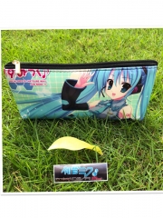 Hatsune Miku Cosplay Cartoon Cheapest For Student Anime PU Pencil Bag