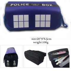 Doctor Who Students PU Anime Pencil Bag