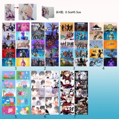 7 Designs Fortnite Cosplay Game Cartoon Decoration Anime Stickers (10pcs/set)