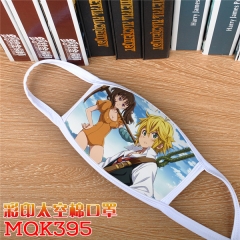 The Seven Deadly Sins Cosplay Cartoon Mask Space Cotton Anime Print Mask