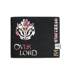 Overlord Black Short Wallet PU Leather Bifold Wallets Men Coin Purse