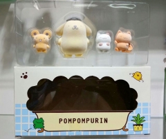 4pcs/set Little Twin Star Cartoon Cute Toys Anime PVC Figure