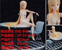 Kizumonogatari Oshino Shinobu Anime Plastic Figure Cartoon Collection Toys Statue 19cm