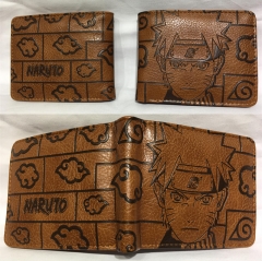 Naruto Cosplay Hot Cartoon PU Anime Wallet Bifold Coin Purse